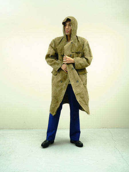 50s ~Soviet Fireman Linen Canvas Jacket