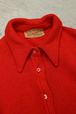60-70's cashmere knit shirt