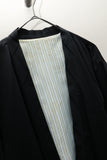 80's Europeana label - cotton collarless short blouson