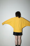 80s CHRISTIAN AUJARD - graphical cutting cotton jacket