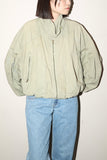 80's European label - cotton wide balance flight jacket