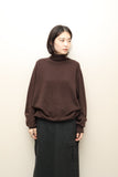 90-00's cashmere turtle neck knit sweater  in brown