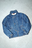 80-90's MARLBORO - denim graphical cutting padded blouson