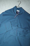 2008's STONE ISLAND - glossy nylon mixed cotton half-zip top