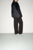 c2000's German label - faux fur attached deformed jacket