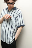 80s PANCALDI & B - silk pullover shirt