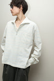 50s Italian vintage - pullover boxy shirt / skipper neck