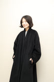 80's Max Mara – wool maxi-length chic A-line coat