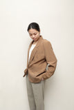 80-90's European label - silk/cupro conpact jacket