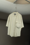80's EMPORIO ARMANI - viscose/poly 3D pocket shirt