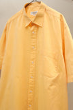 90-00's Yves Saint Laurent pour homme - cotton shirt in vitamin orange