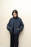 80-90’s Les Copains - nylon short&wide down jacket