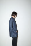 90-00's European label - linen oversized shirt jacket