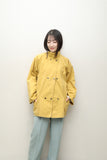 80's RAMOWEAR - cotton double breasted jacket in mustard yellow