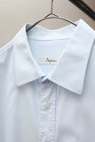 00s European label - cotton dress shirt in pale blue