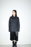 2000s European label - linen stand collar shirt