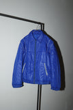 c70’s Italian vintage - zip-up padded jacket in blue