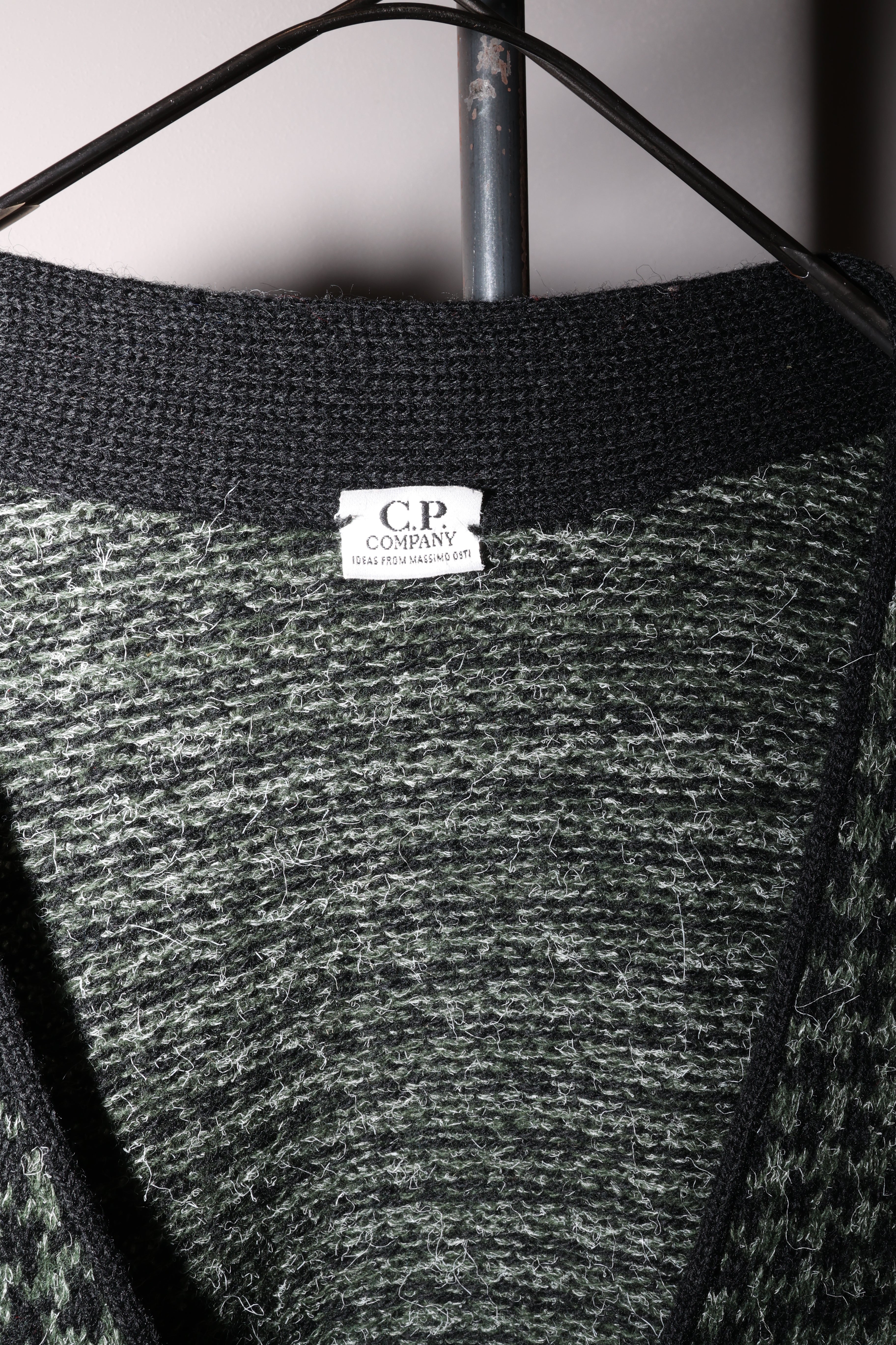 80’s  C.P. COMPANY wool knit cardigan