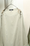 80s Giorgio Armani - cotton pullover shirt with lace-up neck detail
