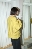 80-90's European label - ramie/cotton constructive riders essence jacket