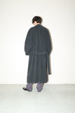 80's KENZO - maxi length, buttonless front gown coat