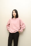 c90's European label - plain sweat shirt in light pink