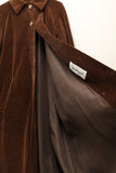 c80's MARELLA - brown corduroy semi flare coat