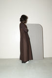 90-00's Dries Van Noten - wool sculpture long silhouette sleeveless-jacket