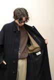 c90's European label - 2-way leather collar, constructive coat