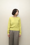 c2000's UK label - lime yellow cashmere knit sweater