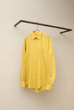 90-00's Yves Saint Lauren pour homme - cotton dress shirt in yellow