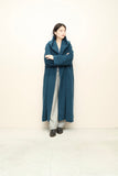 80’s ALBERTA FERRETTI - tropical wool buttonless hooded coat