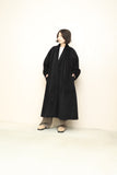 80's Max Mara – wool maxi-length chic A-line coat