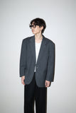 80-90's OLIVER - wool single breasted tailored jacket