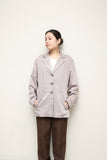 80-90's European label - rayon belted jacket in dusty color