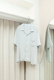 80-90's Giorgio Armani - rayon open collar shirt