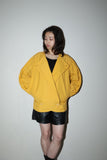 80s CHRISTIAN AUJARD - graphical cutting cotton jacket