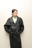 80s European Label - leather riders-detail blouson