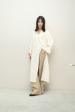 80s Guy Laroche - raw silk diagonaled button-up shirt dress
