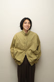 80-90's European label - light cotton poplin wide volume blouson