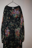 c2020's Dries Van Noten - silk flower pattern sheer dress