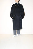 80-90’s RAMOSPORT material unknown double breasted cocoon silhouette coat