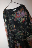 c2020's Dries Van Noten - silk flower pattern sheer dress