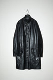 00's European label - leather I line middle coat