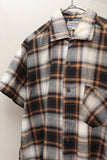 c60's European vintage - shadow plaid shirt