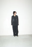 1990-2000s JIL SANDER - rayon semi sheer shirt-jacket with 4 pockets