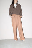 90’s rayon tuck trousers in nudie baby pink color