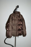 c90's Italian label - metallic brown down jacket