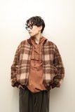 c70's French made - shaggy mohair mixedwool knit blouson