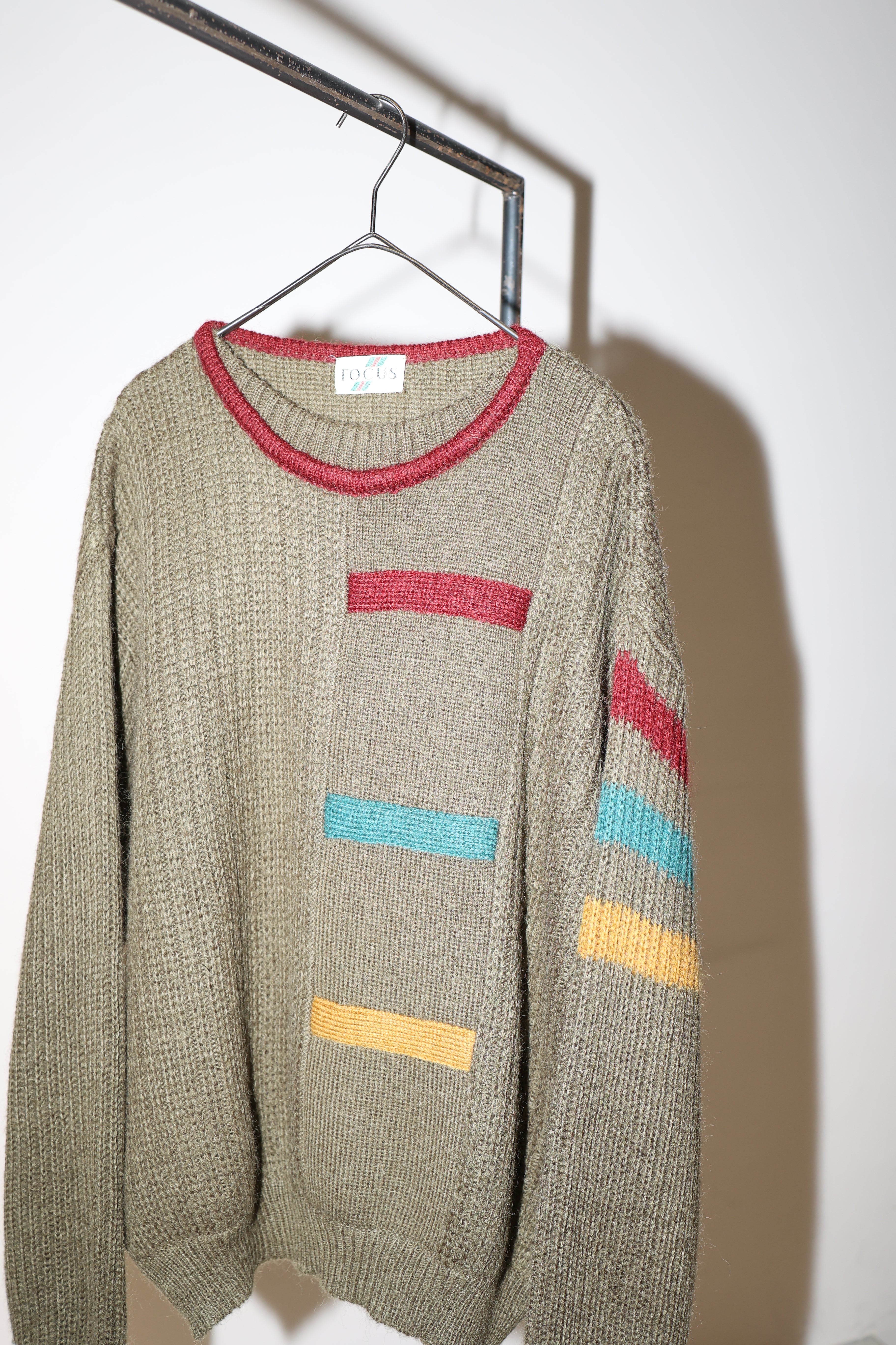 80's  wool/acrylic knit sweater